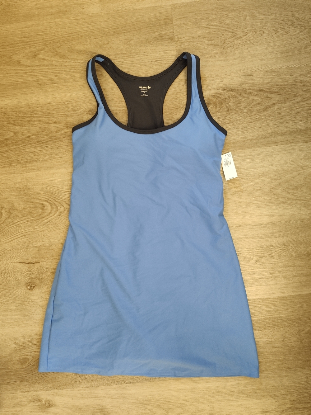 Old Navy Light Blue Racerback Skort with Black Trim